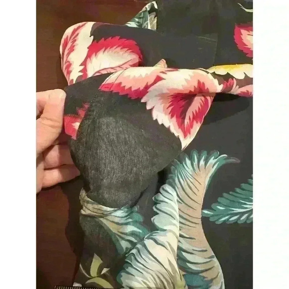 VTG Reyn Spooner‎ Mens XXL Button Up Shirt Black Short Sleeve Floral Hawaiian - Picture 12 of 14